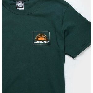 Santa Cruz Skateboards Boys Youth Green T-Shirt